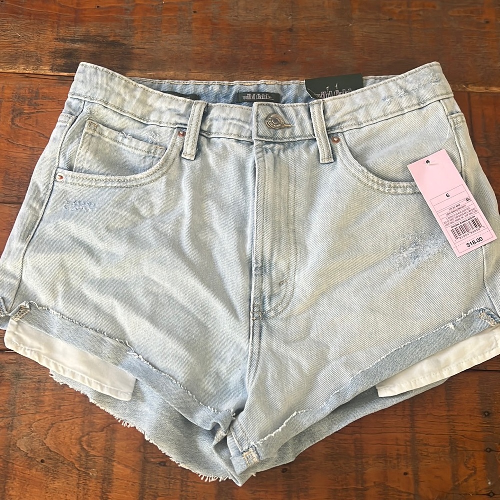 NWT- high waist cheeky shorts
